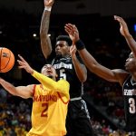 Maryland player throws shoe in attempt to get steal vs Georgetown