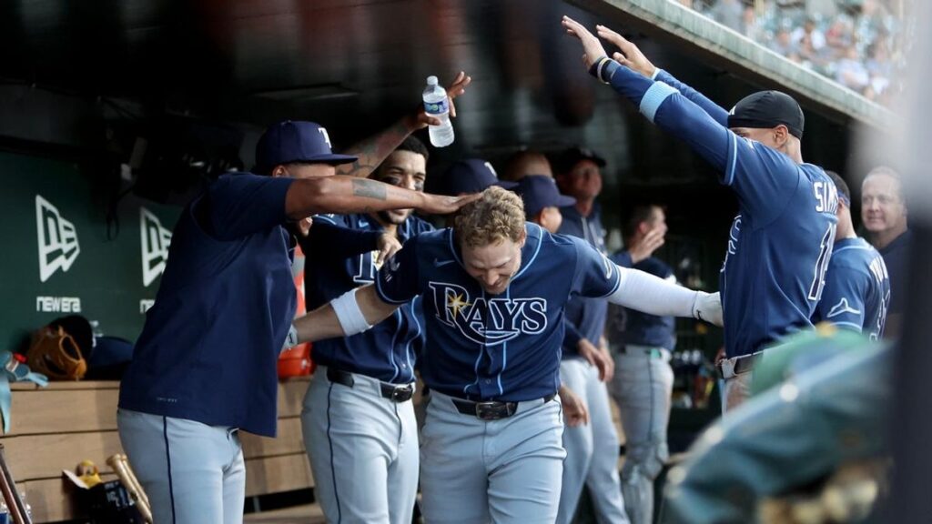 MLB roundup: Rays match team record with 6 homers in rout of A's